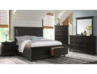 IBSR800-Slater Black Storage (Queen 5-PC)-REDUCED PRICING PROGRAM